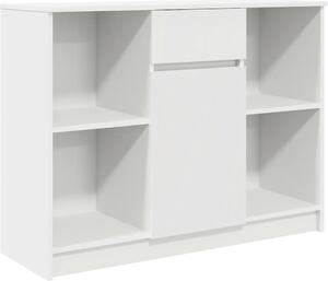 Komoda so zásuvkou, biela 101x35x76 cm, kompozitné drevo
