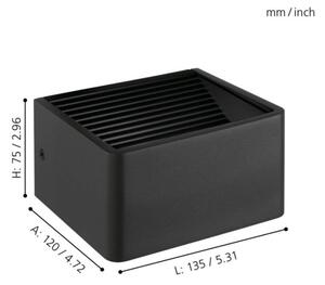 Eglo 98269 - LED Vonkajšie nástenné svietidlo DONINNI LED/6W/230V IP44