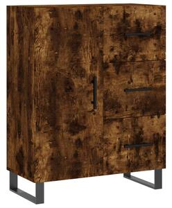Komoda dymový dub 69,5x34x90 cm kompozitné drevo