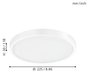 Eglo 98292 - stmievateľné stropné svietidlo FUEVA-A LED/14W/230V + diaľkové ovládanie