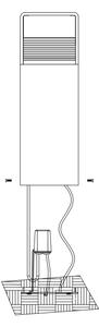 Eglo 98271 - LED Vonkajšia lampa DONINNI LED/5W/230V IP44