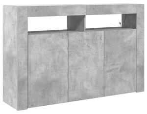 Servírovacia skriňa Betónová šedá 116 x 30 x 75 cm