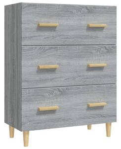 Komoda sivý dub sonoma 70x34x90 cm spracované drevo