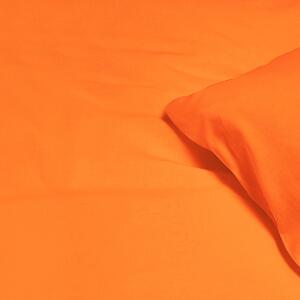 Goldea luxusné obliečky z bavlneného saténu - oranžové 140 x 200 a 70 x 90 cm