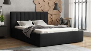 Manželská posteľ s roštom 160x200 TARNEWITZ 2 - čierna