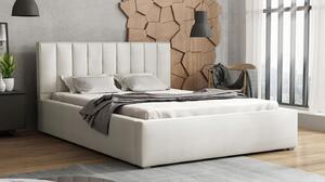 Manželská posteľ s úložným priestorom a roštom 180x200 TARNEWITZ 2 - krémová