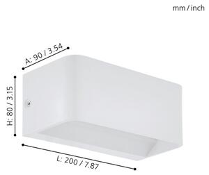 Eglo 98422 - LED Nástenné svietidlo SANIA LED/10W/230V