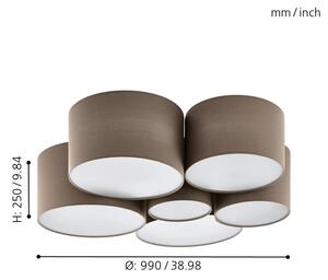 Eglo 98409 - Stropné svietidlo PASTORE 6xE27/40W/230V