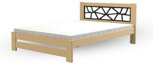 DL Manželská drevená posteľ KOSMA - borovica Rozmer: 140x200