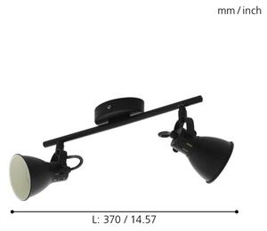 Eglo 98398 - LED Bodové svietidlo SERAS 2xGU10/3,3W/230V