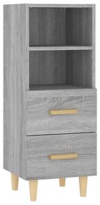 Komoda sivý dub sonoma 34,5x34x90 cm spracované drevo