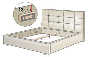 Manželská posteľ s úložným priestorom a roštom 200x200 PALIGEN 2 - šedá 2