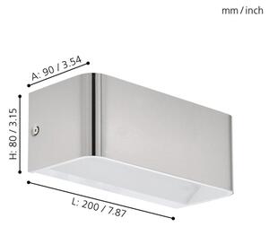 Eglo 98425 - LED Nástenné svietidlo SANIA LED/10W/230V