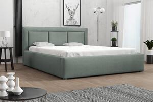 Jednolôžková posteľ s úložným priestorom a roštom 120x200 GOSTORF 3 - svetlá modrá