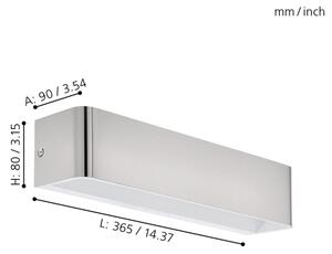 Eglo 98426 - LED Nástenné svietidlo SANIA LED/12W/230V