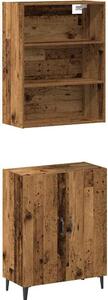 Príborník so nástennou skrinkou Old Wood Engineered Wood