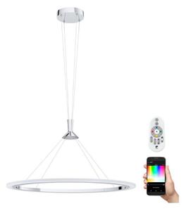 Eglo 98427 - LED RGB stmievateľný luster na lankách HORNITOS-C LED/37W/230V + DO