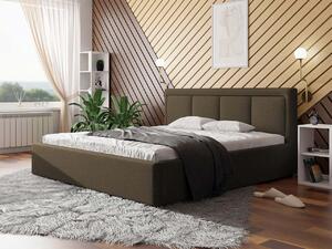 Manželská posteľ s roštom 180x200 GOSTORF 3 - hnedá