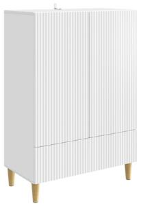 Servírovacia skriňa Biela 66 x 34,5 x 95 cm Kompozitné drevo