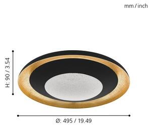Eglo 98527 - LED Stmievateľné stropné svietidlo CANICOSA LED/24,5W/230V + DO