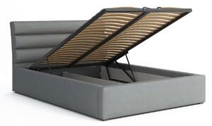Jednolôžková posteľ s úložným priestorom a roštom 120x200 BORZOW - béžová