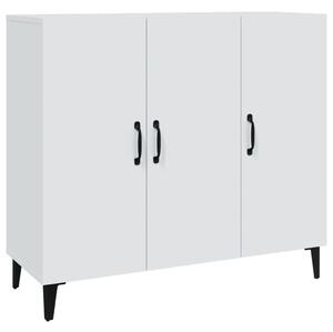 Komoda biela 90x34x80 cm kompozitné drevo