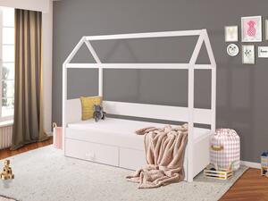 Domčeková detská posteľ 80x180 SONTRA 1 - biela