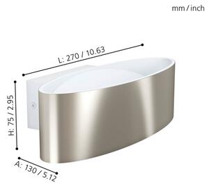Eglo 98543 - LED Nástenné svietidlo MACCACARI LED/10W/230V