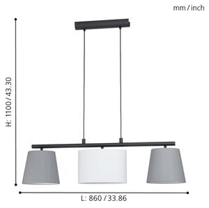Eglo 98587 - Luster na lanku ALMEIDA 3xE14/25W/230V