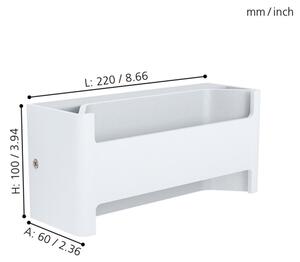 Eglo 98544 - LED Nástenné svietidlo FELONICHE LED/10W/230V