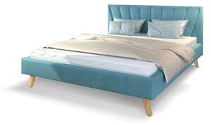 GM Čalúnená manželská posteľ Heaven - modrá Rozmer: 160x200