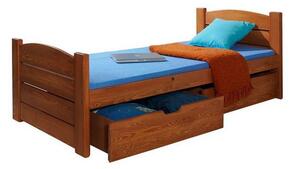 Jednolôžková posteľ 90x200 BRILON - jelša