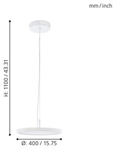 Eglo 33675 - LED RGBW Stmievateľný luster na lanku CERIGNOLA-C LED/21W/230V + DO