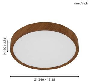 Eglo 98601 - LED Stropné svietidlo MUSURITA LED/14,6W/230V
