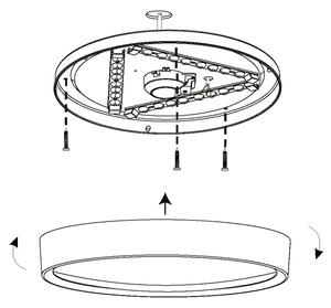 Eglo 98603 - LED Stropné svietidlo MUSURITA LED/16,8W/230V
