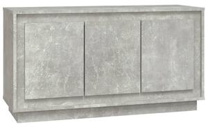 Komoda betónovo sivá 102x35x55 cm spracované drevo