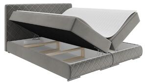 Manželská kontinentálna posteľ 140x200 VELEN - béžová + topper ZDARMA