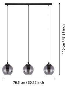 Eglo 98652 - Luster na lanku ARISCANI 3xE27/40W/230V