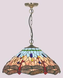 Závesná lampa Dragonfly v štýle Tiffany