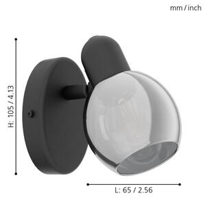 Eglo 98624 - Nástenné bodové svietidlo POLLICA 1xE14/10W/230V