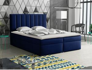 Kontinentálna manželská posteľ 140x200 TARNEWITZ 1 - modrá + topper ZDARMA