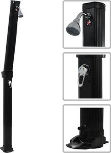 Skladacia solárna sprcha, čierna 214 cm 23 l