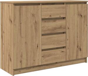 Komoda so zásuvkami dub artisan 100,5x35x76 cm kompozitné drevo