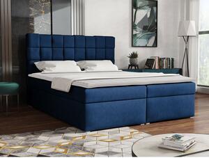 Kontinentálna manželská posteľ 180x200 WARNOW 1 - modrá + topper ZDARMA