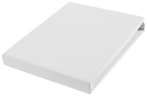 NAPÍNACIA PLACHTA, džersej, biela, 90-100/200-220 cm Novel - Obliečky & plachty, Online Only
