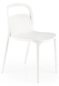Halmar K490 stolička plastik biela