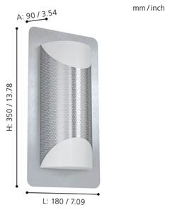 Eglo 98716 - Vonkajšie nástenné svietidlo CISTIERNA 1 2xE27/10W/230V IP44