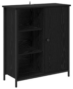Servírovacia skriňa Čierny dub 70 x 30 x 80 cm Kompozitné drevo
