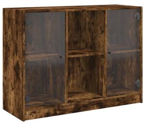 Komoda dymový dub 102x37x75,5 cm kompozitné drevo