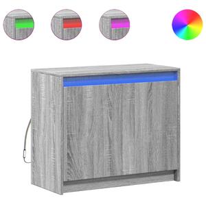 Komoda s LED sivý dub sonoma 72x34x61 cm kompozitné drevo